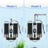 2 20-55 Upgrade Aquarium Electric Power Sponge Filter with Submersible Pump Ultra-Quiet Motor with Bio Ceramic Media