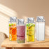 ZJRDYYK 4 17 Oz, PCS Milk Carton Water Bottles Portable Reusable Plastic Milk Bottles, Clear Milk Carton Container