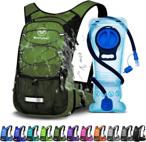 Hydration Pack, Insulated Backpack with 2L BPA Free Bladder, Hiking for Men, Women, Kids