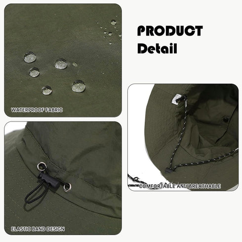 Sun Hats for Men Women, Waterproof UPF 50+ Bucket Hat for Fishing, Hiking, Garden, Safari, Beach