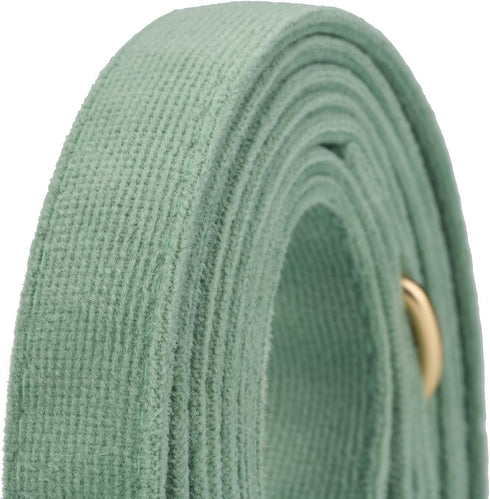 Corduroy Dog Leash, 5 Ft Length for Small Medium Large Dogs (Grass Green, Medium)