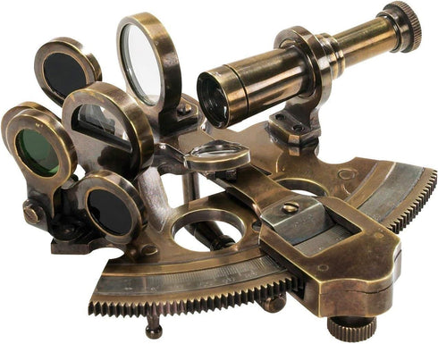Humaira Nautical Bronze Sextant Solid Brass Ship Astrolabe Navigation Instrument