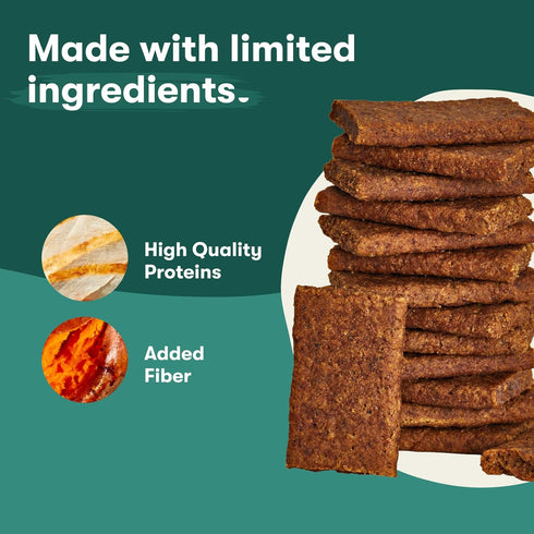 Jinx Tenders Soft Jerky Natural Dog Treats - 5 oz. Bags, 6-Pack - Low-Calorie, No Fillers, Real Chicken & Sweet Potato