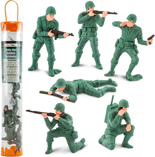 Safari Ltd. Army Men Designer TOOB - 6 Figurines: Prone, Kneeling, Standing