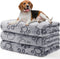 Luciphia 1 Pack 3 Blankets Fluffy Premium Fleece Pet Blanket, Grey Paw Flannel Throw for Small Dog Cat (23"x16", Pack