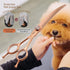 Rose Gold Titanium Curved Dog Grooming Scissors 7'' - Downward 30°, Professional Pet Trimming Shears