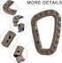 Tactical Carabiner Keychain - 12/15/16 Pack Hard Polymer D Rings for Outdoor Travelling, Camping