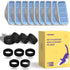 3.2L/108oz 9 Pack 9 PEKTACO Cat Water Fountain Filters Replacement & Pre-Filter Sponges for Automatic Pet Fountain, Dog