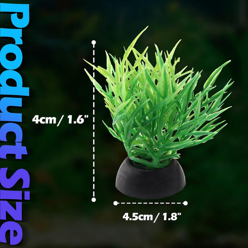 Green Aquarium Plant Ornaments 10Pcs Lifelike Plastic Fish Tank Foreground Grass for Water Tank Decorations