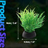 Green Aquarium Plant Ornaments 10Pcs Lifelike Plastic Fish Tank Foreground Grass for Water Tank Decorations