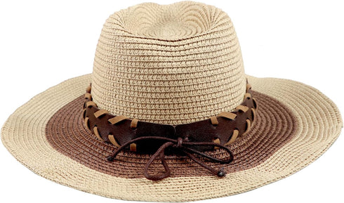 Straw Sun Hat, Spring Summer Leisure Beach Travel Woven Outdoor Fishing UV Protection