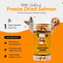 100% 1.4 oz Freeze Dried Salmon Cat Treats | Wild Caught Salmon Dog Treats, Grain- Free | High Protein, Single