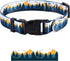 Adjustable Fancy Floral Dog Collar for Small Medium Large Dogs, Various Pattern Design Pet Collars (L, Autumn Landscape)