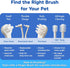 15 2EA MIND UP Cat Toothbrush with Detachable Head, Angled Handle for Comfortable Brushing, Includes Spare Brush Head