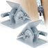 2 Pack Stationary Dock Connector Hinge Kit | Galvanized Dock Hardware Brackets