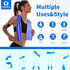 Sukeen Cooling Towel 4 Pack, 40"x12" Soft Microfiber Chilly Towels for Yoga, Sport, Gym, Camping, Fitness