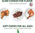Loving Pets Natural Value Beef Sticks - Soft Jerky Dog Treats for Large & Small Breeds - Healthy Gluten, Wheat, Soy