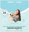 Uproot Clean Dryer Sheets - Pet Hair Reducing Laundry Remover, Prevents Dog and Cat Hair from Sticking, 50ct