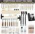 iunio Universal Gun Cleaning Kit with Mat and Case, Full Brass Jags, Rods and Adapters for All Guns
