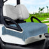 YOKYHOM Summer Golf Cart Seat Covers, Grey Blue Microfiber Towel Blanket for 2-Seat Golf Carts, 51''x 31''
