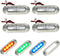 Marine Boat Interior Lights, 3.8 Waterproof RGBW Boat Deck Courtesy Light, 12V