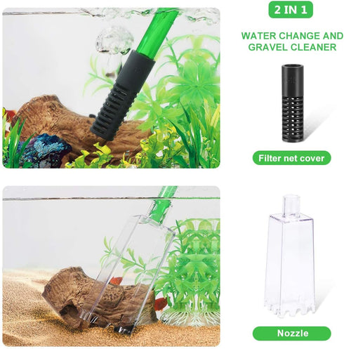 boxtech Aquarium Water Change Vacuum Siphon Pump Sand Cleaner for Water Filter