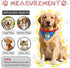 Rmaphy Design1 Personalized Dog Bandana Custom Neckwear Name Dog Scarf Triangle Bibs Kerchief for Medium Large Dogs