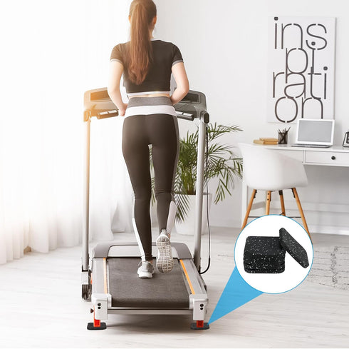 4 PATIKIL Treadmill Mat, Pcs Exercise Equipment Mat Noise Reduction for Floor Protection, Washing Machine Pads, Anti