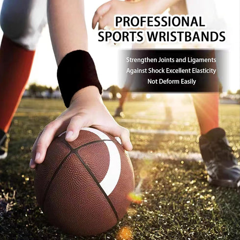 Fecawd Wristbands Sweatbands for Men & Women, Breathable Tennis Wrist Bands Absorbent Sweat Band Multiuse Wristband