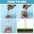 Acellegic (2 Chicken Treat Dispenser Interactive Slow Feeder Hanging Chicken Treat Ball with Chain Pecking Toys