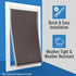 Evergreen Pet Supplies Medium Dog Door Flap Replacement for Sliding Glass Doors - 8 1/4" x 12 1/4" - Weather-Resistant