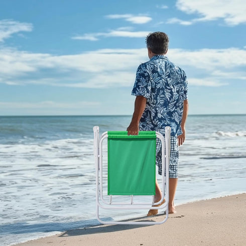 265 lbs, Beach Chair with Umbrella for Adults, Folding Portable Lightweight Camping Chair with Detachable Umbrella