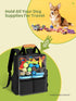 Dog Travel Bag, Airline Approved Organizer Backpack with Multi-Function Pockets, 25L Accessories Set for Weekend