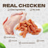 10.58oz Chicken Sausage Dog Treats, High Protein Chicken Jerky Training Treats Skiny Coat Soft Dog Chews Pet Snacks
