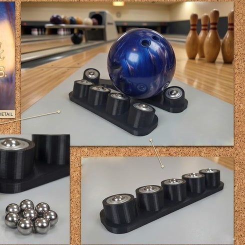ANIMOASIS Bowling Ball Spinner, Bowling Cup Rotating Bowling Ball Cup Holder, Spare Balls Holder Spinner for Bowlings