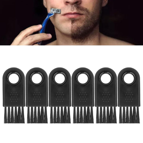 LZKW 6Pcs Shaver Cleaning Brush, Nylon Hair Durable Stable Electric Shaver Cleaning Brush Wearable for Household