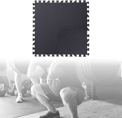 SM SunniMix Puzzle Exercise Mat, Interlocking Foam Floor Tiles for Home Gym, Mat for Home Workout Equipment, Floor