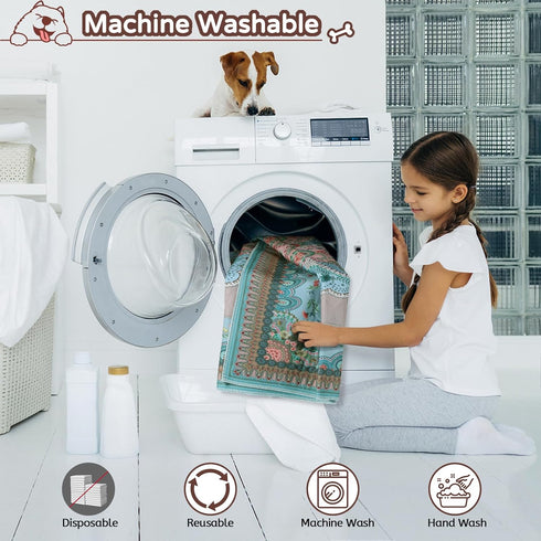 2Pack ,100% 41x41 Aitmexcn Washable Pee Pads for Dogs, Super Absorbent Reusable Puppy Pads Waterproof, Leak-Proof