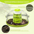 Round Transparent Snail Terrarium Kit, Small Animal Carrier with Removable Base, Portable Bug Observation Box