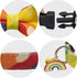 KUDES Adjustable Dog Collars with Bow Tie and Bells Charm for Small/Medium/Large Dogs and Cats (Rainbow, L(14"-22"))