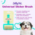 Jelly Pet Universal Slicker Brush for Dogs, Dog Grooming Brush, Remove Tangles and Dead Undercoat, Tuffer Than Tangles