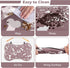 Dog Cat Mat for Food and Water, Rapid Absorbent Bone Shaped Placemat with Rubber Backing, Brown 16"×24"