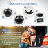 Portable Dog Playpen for Small Dogs, Collapsible Pet Cat Playpen with Zipper Top Cover for Indoor Outdoor Use (Small