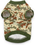DroolingDog Small Puppy Boy Dog Clothes, Camo Shirts, Camouflage Green Tee Shirts for Small Dogs, Size Small