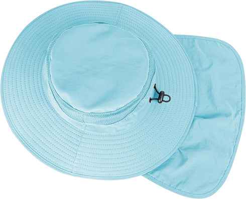 Sun Hats for Men and Women, UPF 50+ Breathable Wide Brim Fishing Bucket Hat with Neck Flap