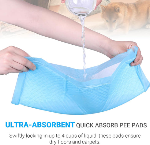 (50-Count) 28" 34" CALPALMY XL Pet Training Pee Pads - X-Large x Training Pad, Disposable Thicken Pee Pads for Dogs