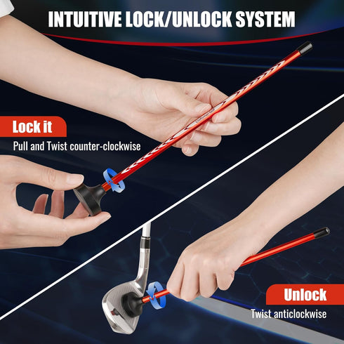 10" CRAFTSMAN GOLF Club Face Magnet Alignment Tool for Aiming, Golf Magnetic Alignment Sticks Rods for Golf Training