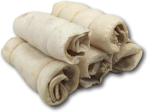 6 5 Pack, Top Dog Chews Beef Cheek Rolls, Long Lasting Dog Bones for Aggressive Chewers, Rawhide Free Dog Treats
