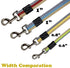 Cotton Web Strong Dog Training Lead, Basic Walking Hiking Lead, Mid Yellow 10FT/Width 1"