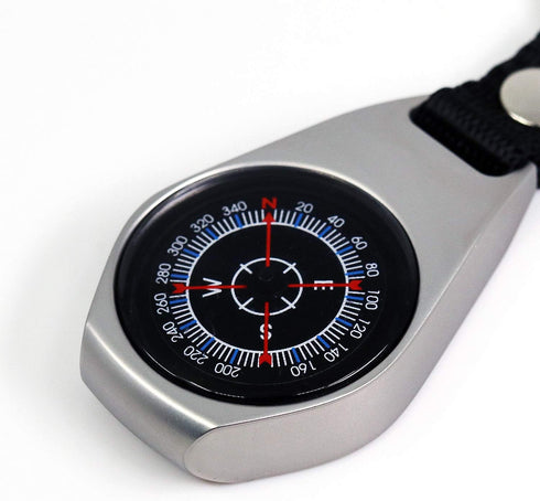 Keychain Pocket Compass Equipment, 2 Pack Military Survival Mini Metal Waterproof Compass for Hiking